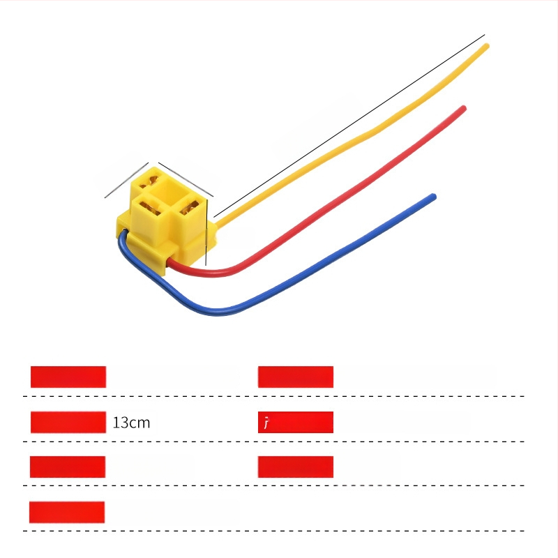 Automobilio žibinto lizdas su keraminiu korpusu ir gryno vario laidų surišimu, suderinama su žibintų lemputėmis