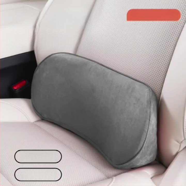 Automobilio juosmens pagalvė, atminties putos, plonas dizainas, suede audinys, universalus suderinamumas, pritaikomas