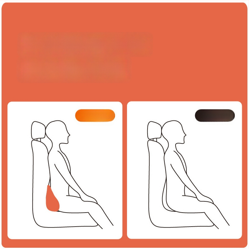 Automobilio juosmens pagalvė, atminties putos, plonas dizainas, suede audinys, universalus suderinamumas, pritaikomas