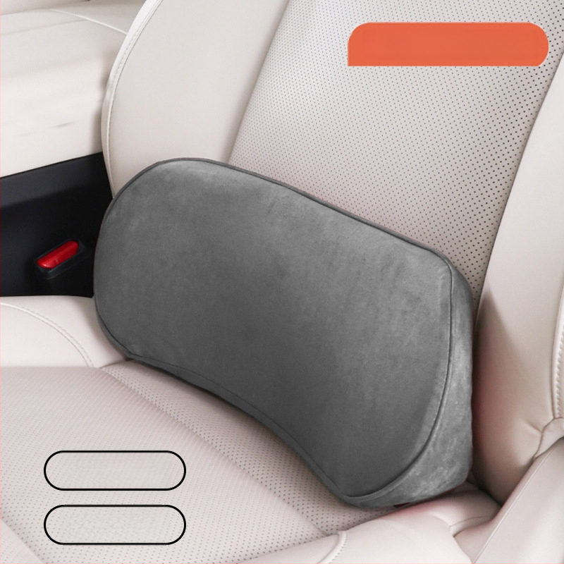 Automobilio juosmens pagalvė, atminties putos, plonas dizainas, suede audinys, universalus suderinamumas, pritaikomas