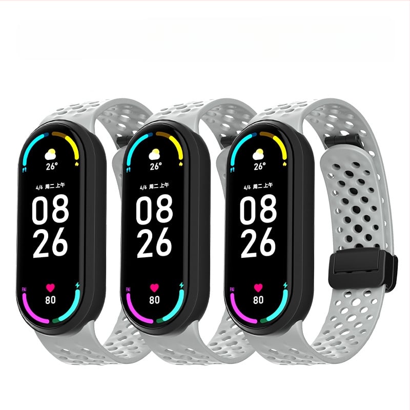 Silikona siksniņa priekš Xiaomi Mi Band, ērts pieskāriens, elastīga, ūdensizturīga un sviedru izturīga, modes stils