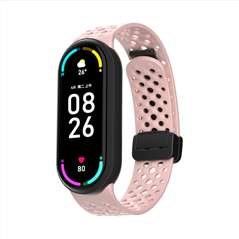 Silikona siksniņa priekš Xiaomi Mi Band, ērts pieskāriens, elastīga, ūdensizturīga un sviedru izturīga, modes stils