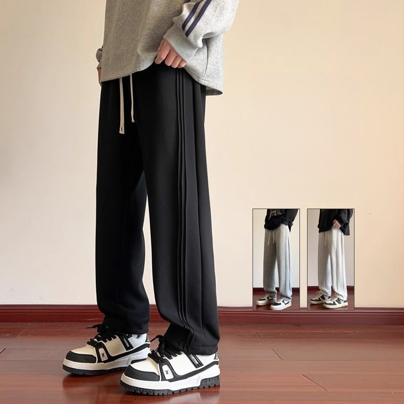 Pusaudžu sporta ikdienas bikses, brīvs piegriezums, vidukļa vidējais līmenis, šņorēta aizdare, kokvilnas audums