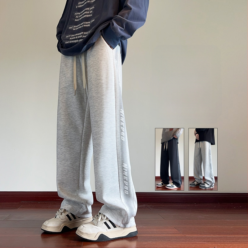 Pusaudžu sporta ikdienas bikses, brīvs piegriezums, vidukļa vidējais līmenis, šņorēta aizdare, kokvilnas audums