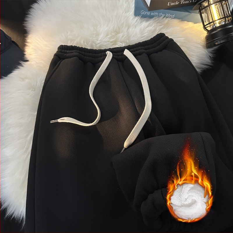 Vīriešu ziemas ikdienas bikses, brīvā piegriezuma, vidukļa vidējā augstuma, kokvilna, kabatas ar augšējām šuvēm