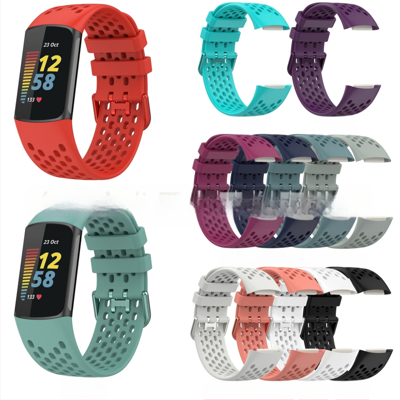 Remen silikonski za Fitbit Charge5 - kopča s pinom, 16 g, prilagodljiva veličina sučelja