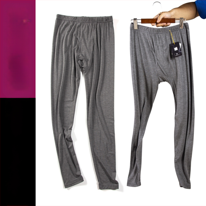 Vīriešu modalālais pamata slāņa bikses, viengabala, plānas, silti, 90–95% modal, auduma biezums 161–180 g/m2