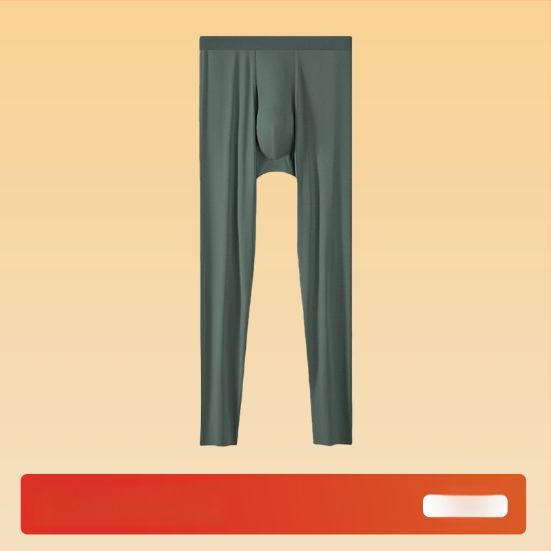 Vīriešu Modal bezšuvju termālās bikses kā bāzes slānim, elpojošas, silta, pilna garuma