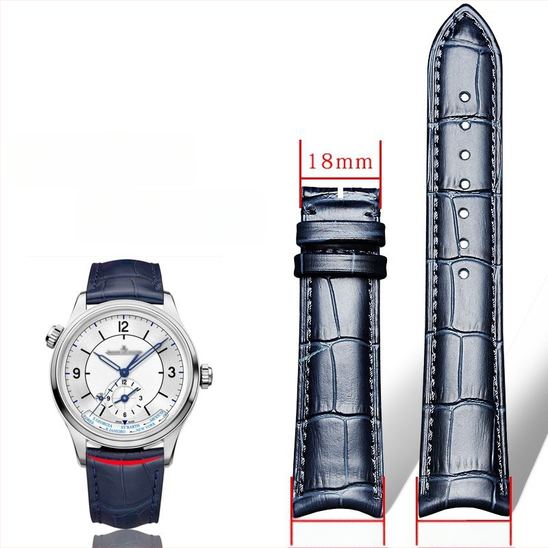 Laikrodžio dirželis iš natūralios odos su krokodilo raštu, Moon Phase Master modelis, viršutinės karvės odos oda, originalus dizainas