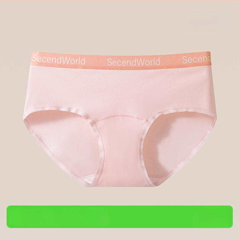 Sieviešu tīras kokvilnas apakšveļa ar vidēju jostu, elpojoša un antibakteriāla, 90–95% kokvilnas