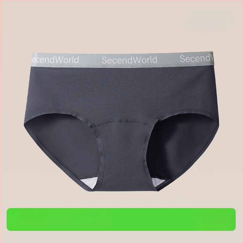 Sieviešu tīras kokvilnas apakšveļa ar vidēju jostu, elpojoša un antibakteriāla, 90–95% kokvilnas