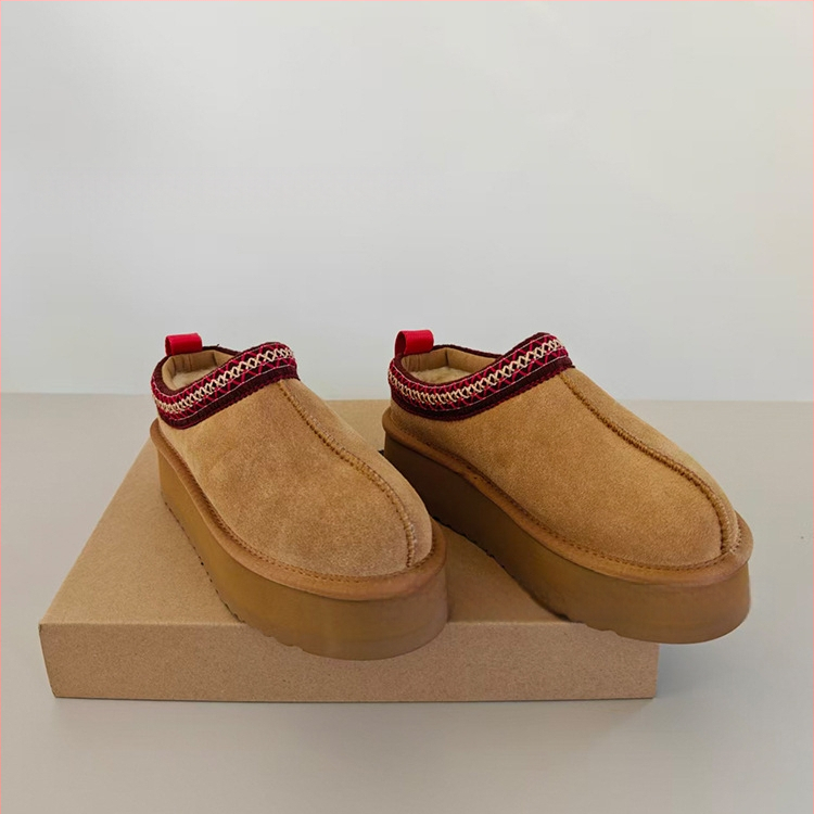 Moteriški snieginiai batai su kailio viršutiniu, avies vilnos vidinė įdėja, stora pada, trumpas aukštis, žiemai 2025