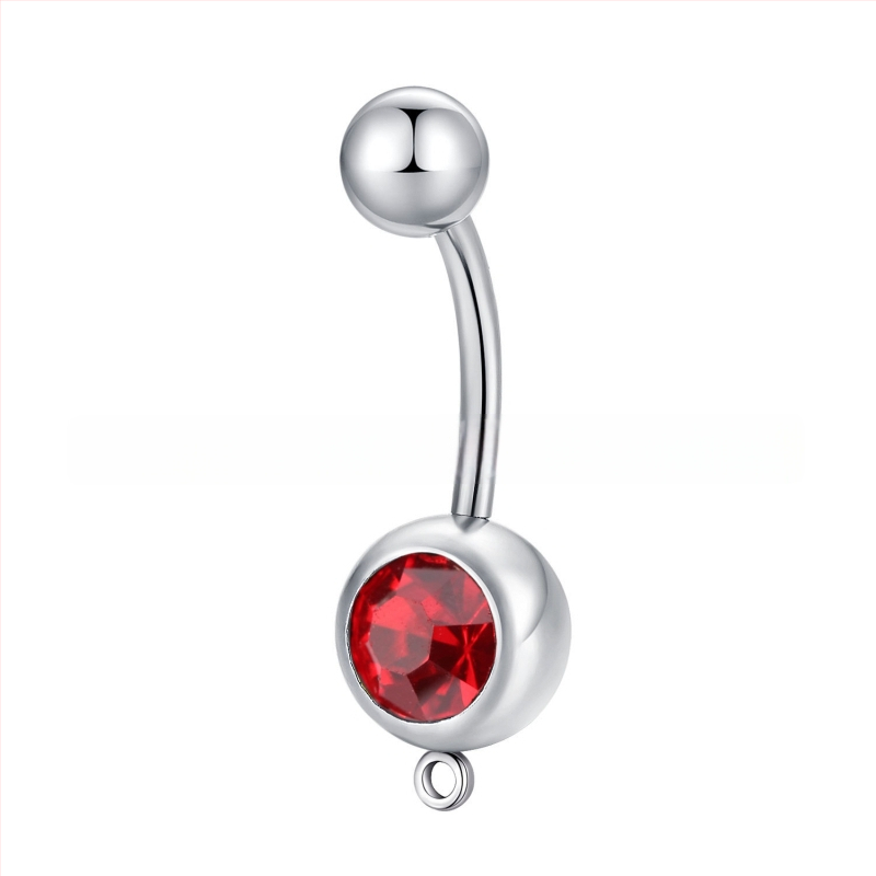 Pilvo mygtuko žiedas iš titano plieno, paprastas, unisex, geometrinis dizainas, elektroplakavimas