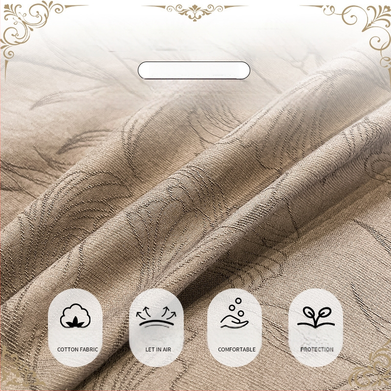 Paplanhuzat 100% pamutból, jacquard szövés, reaktív nyomással, növény- és virág mintázat, szövetsűrűség 133x72