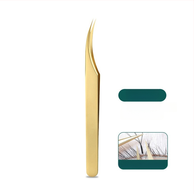 Pincetes mākslīgām skropstām sākotnējiem lietotājiem – augstas precizitātes nerūsējošā tērauda instruments, izcelsme Yangjiang