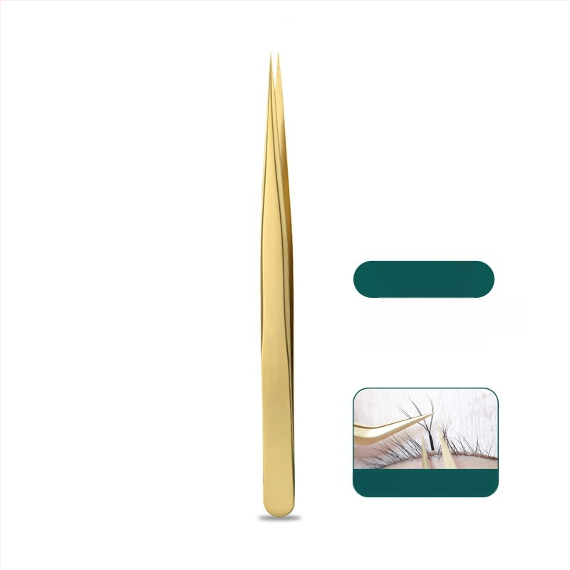 Pincetes mākslīgām skropstām sākotnējiem lietotājiem – augstas precizitātes nerūsējošā tērauda instruments, izcelsme Yangjiang