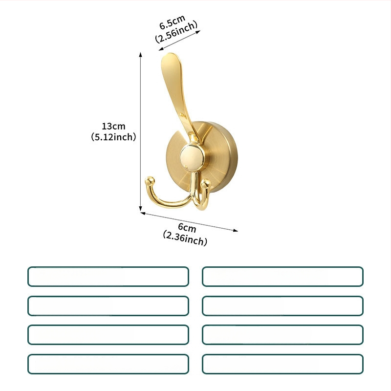 Nerūsējošā tērauda vakuuma piesūcekļa āķis sienai, dvieļiem un apģērbam, viens āķis, mūsdienīgs minimālisms, slodze 3-5 kg
