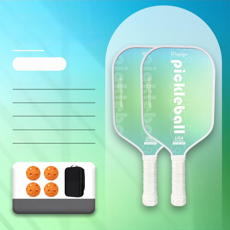 Reket pickleballa od karbonskih vlakana, kompletan set, Kaiyi, za odrasle i djecu, 220 g