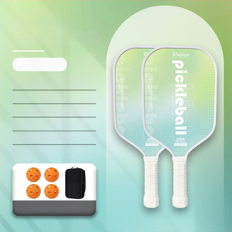 Reket pickleballa od karbonskih vlakana, kompletan set, Kaiyi, za odrasle i djecu, 220 g