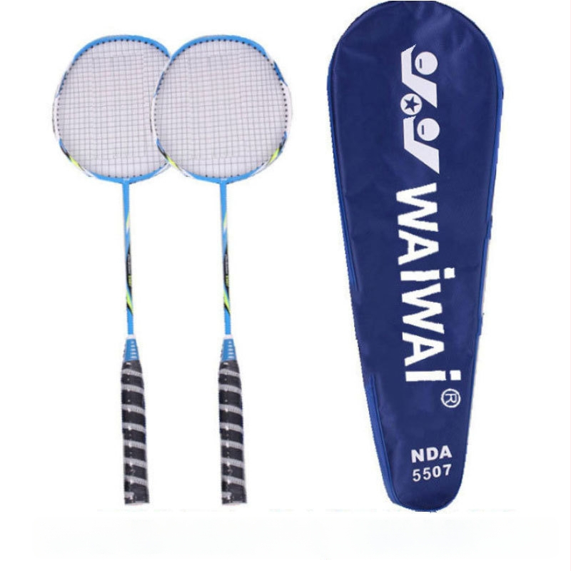 WAIWAI badmintonireket amatööridele — alumiiniumraam, kaal 95–100 g, horisontaalne löök, käepide G2