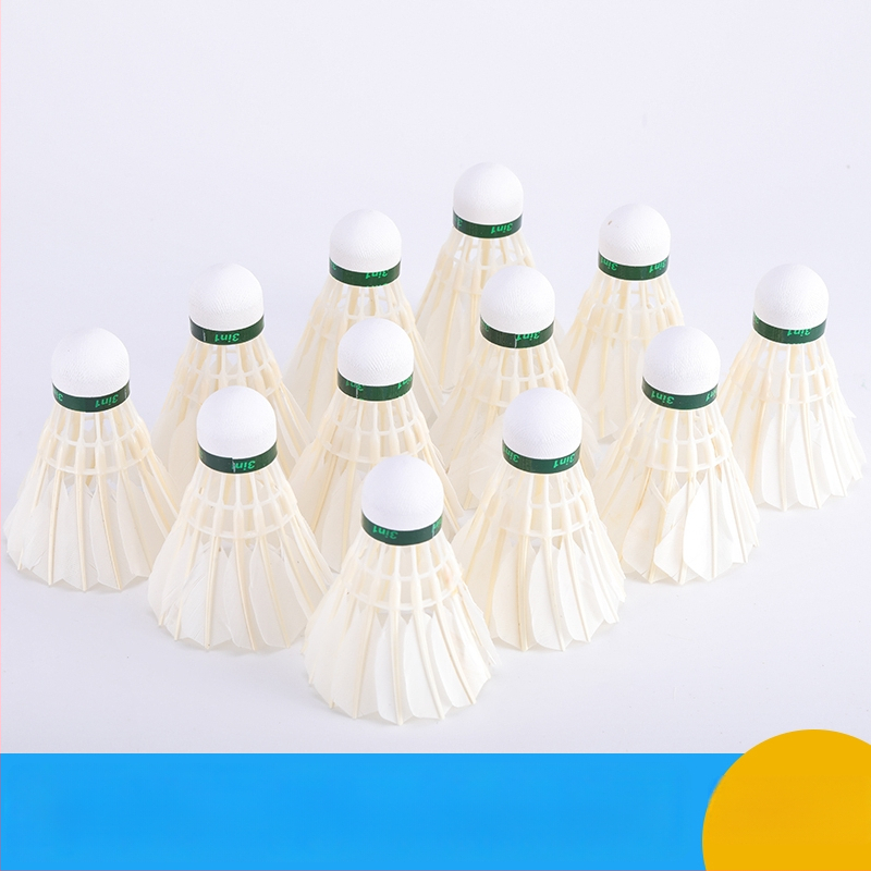 Badminton shuttlecock hane sulgedest ja nailonist, kolm astet vastupidav koolitränings jaoks
