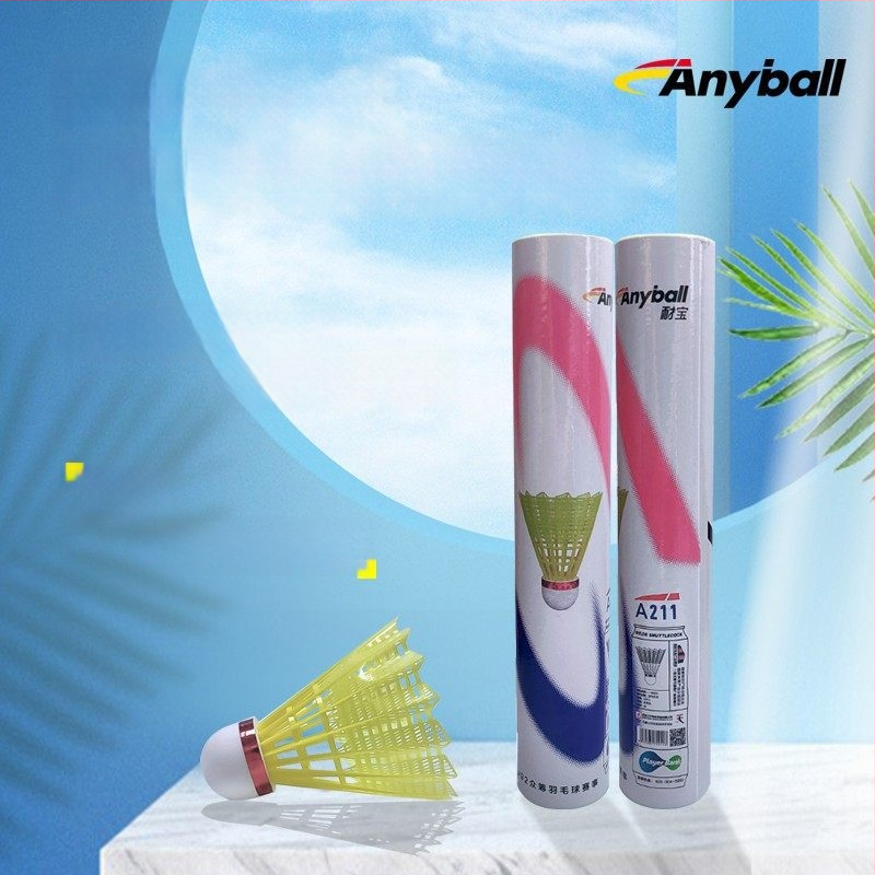 Badminton shuttlecock hane sulgedest ja nailonist, kolm astet vastupidav koolitränings jaoks