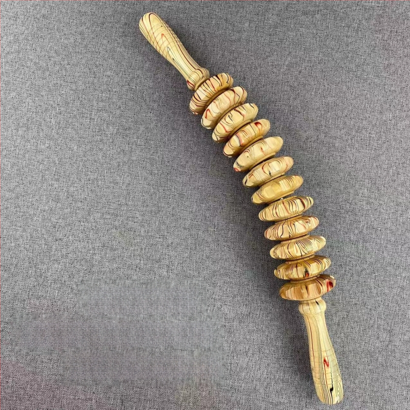 Medinis joga masažo volelis – visam kūnui, masažas juosmeniui, kaklui, nugarai, pečioms ir kojoms