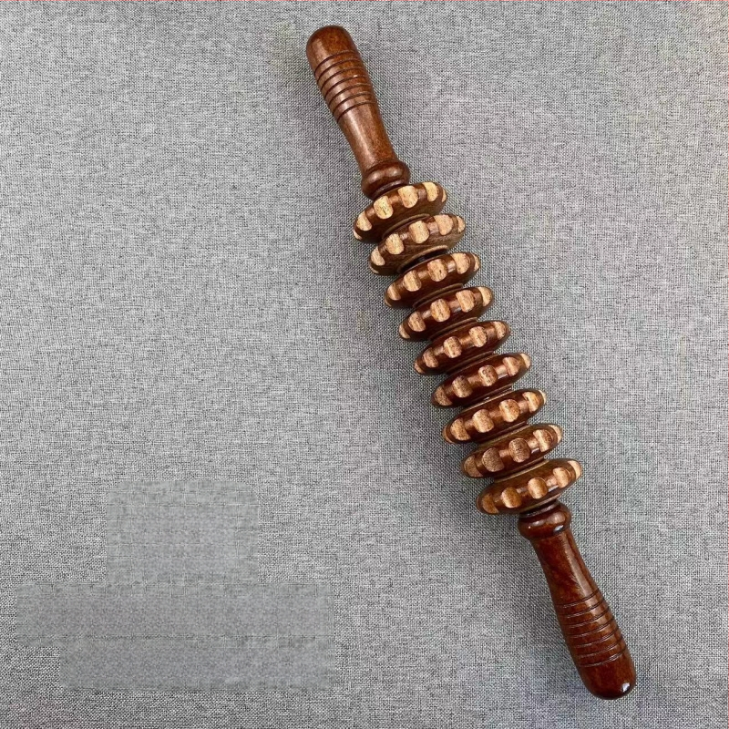 Medinis joga masažo volelis – visam kūnui, masažas juosmeniui, kaklui, nugarai, pečioms ir kojoms