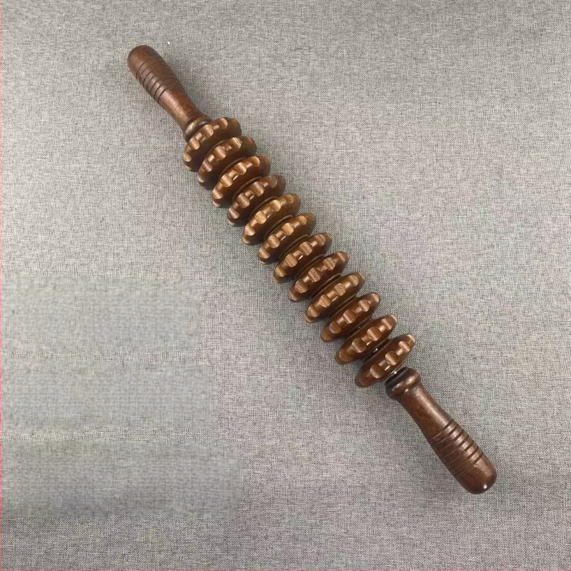 Medinis joga masažo volelis – visam kūnui, masažas juosmeniui, kaklui, nugarai, pečioms ir kojoms