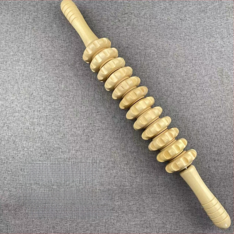 Medinis joga masažo volelis – visam kūnui, masažas juosmeniui, kaklui, nugarai, pečioms ir kojoms