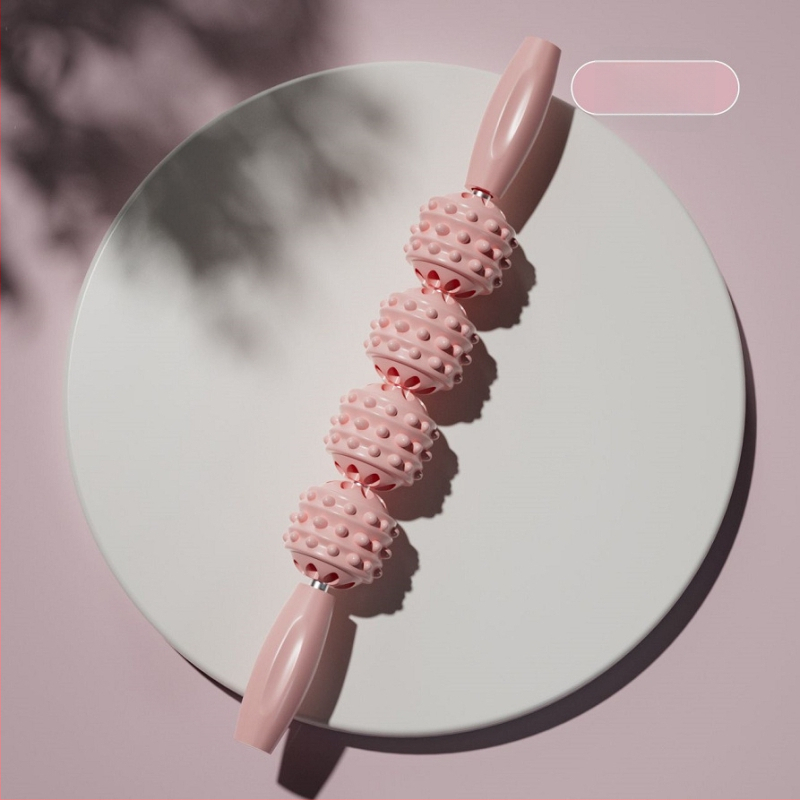 Jalaha massaažirull rõngaskujuline rattastega — kaasaskantav, sääre massaaž (3–4 ratast)