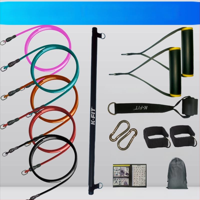 Latekso kabelio tempimo virvė namų treniruotėms – rankų jėga, krūtinės išplėtimas, pasipriešinimo treniruotė – 135×1600