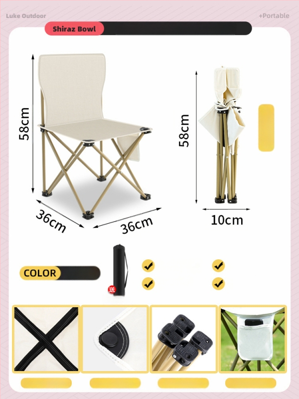Metalo lauko sulankstomas stalo ir kėdės komplektas, nešiojamas kempingo ir kelionėms įranga