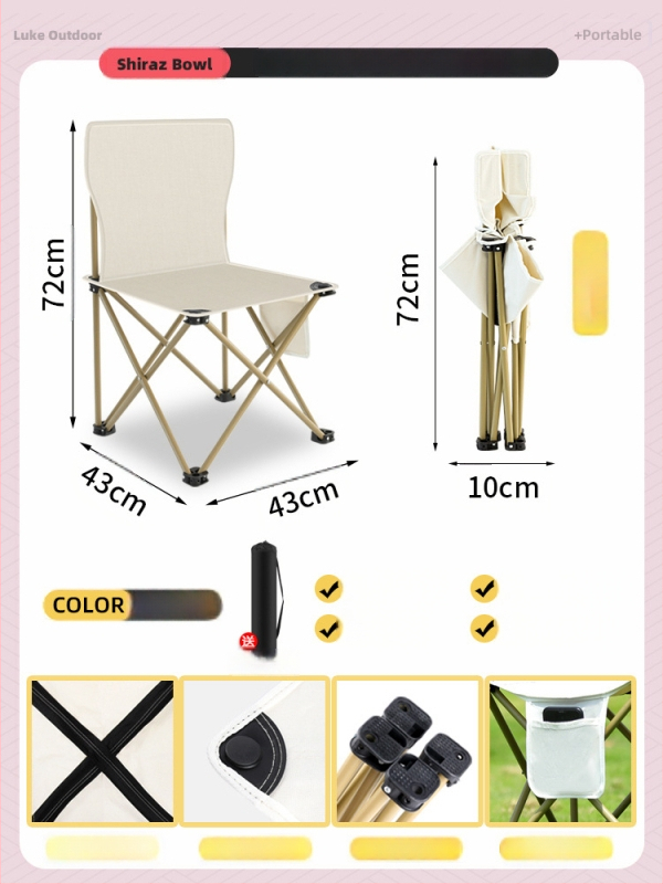 Metalo lauko sulankstomas stalo ir kėdės komplektas, nešiojamas kempingo ir kelionėms įranga