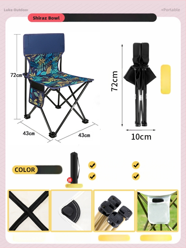 Metalo lauko sulankstomas stalo ir kėdės komplektas, nešiojamas kempingo ir kelionėms įranga