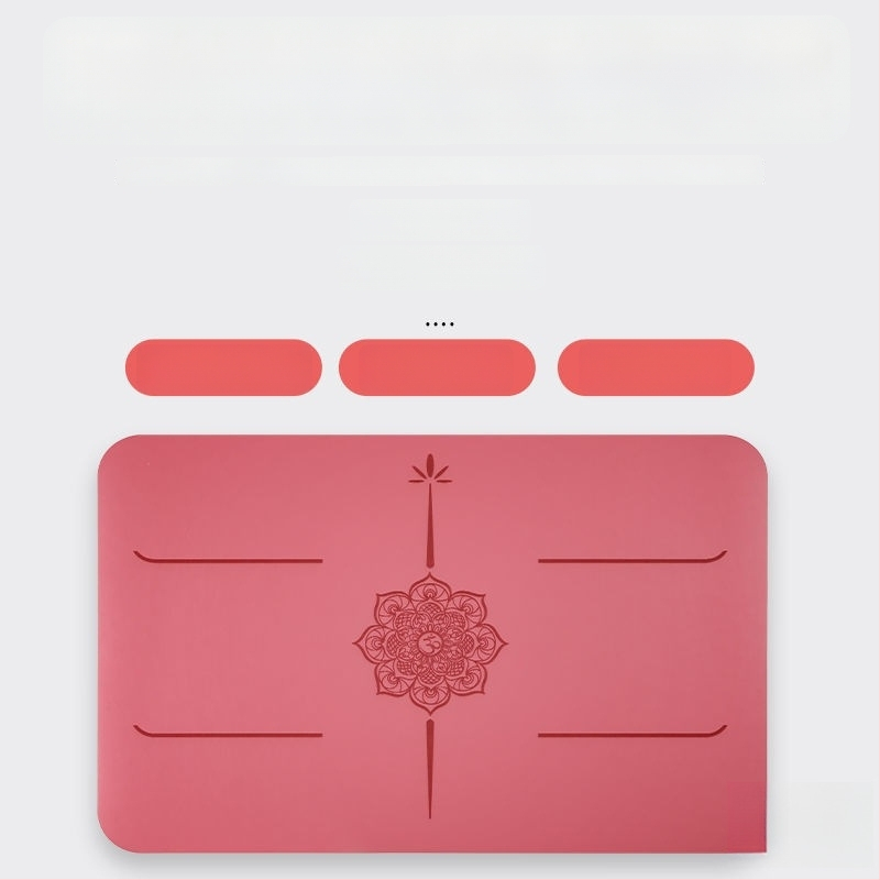 Joga paklājs – dabiskā kaučuka, 8 mm, āsanas līnija