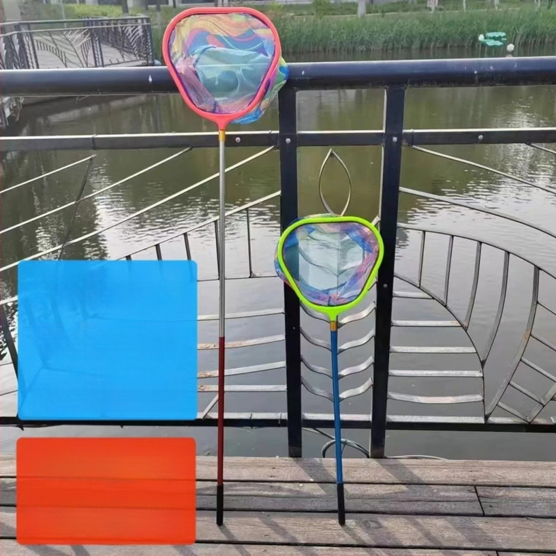 Bērnu nerūsējošā tērauda teleskopiska zvejas siets ar smalka acs un augstu blīvumu – 5 kg slodze