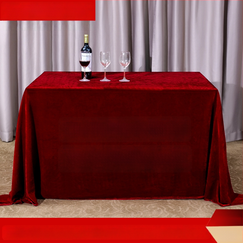 Staltiesė stalui iš veliūro, stačiakampė, konferencijoms ir biuro parodoms, viešbučio stilius