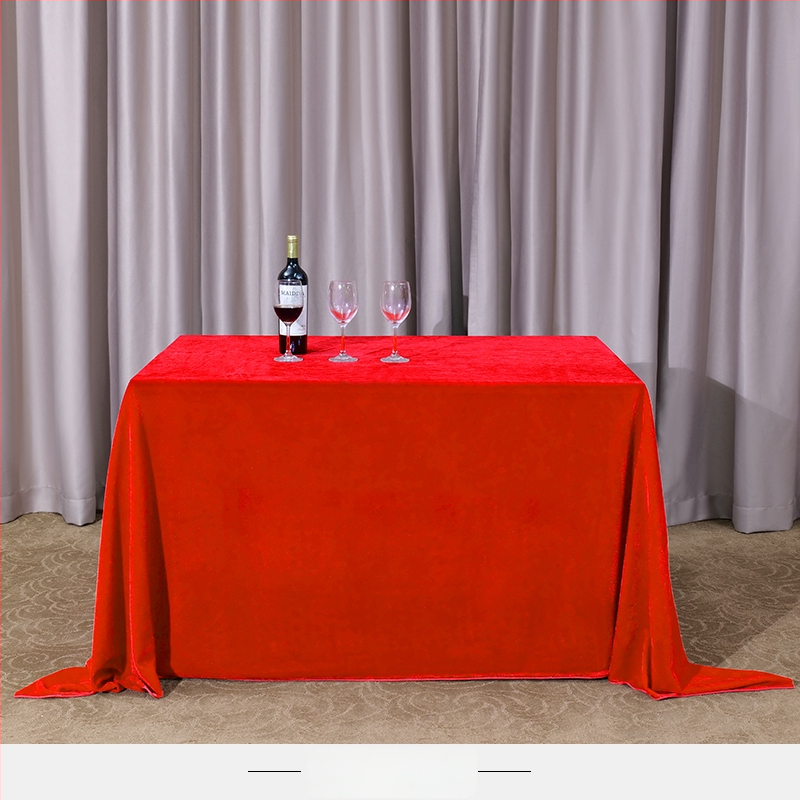 Staltiesė stalui iš veliūro, stačiakampė, konferencijoms ir biuro parodoms, viešbučio stilius
