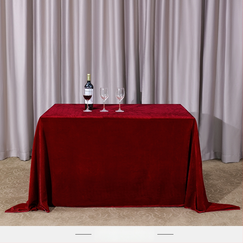 Staltiesė stalui iš veliūro, stačiakampė, konferencijoms ir biuro parodoms, viešbučio stilius