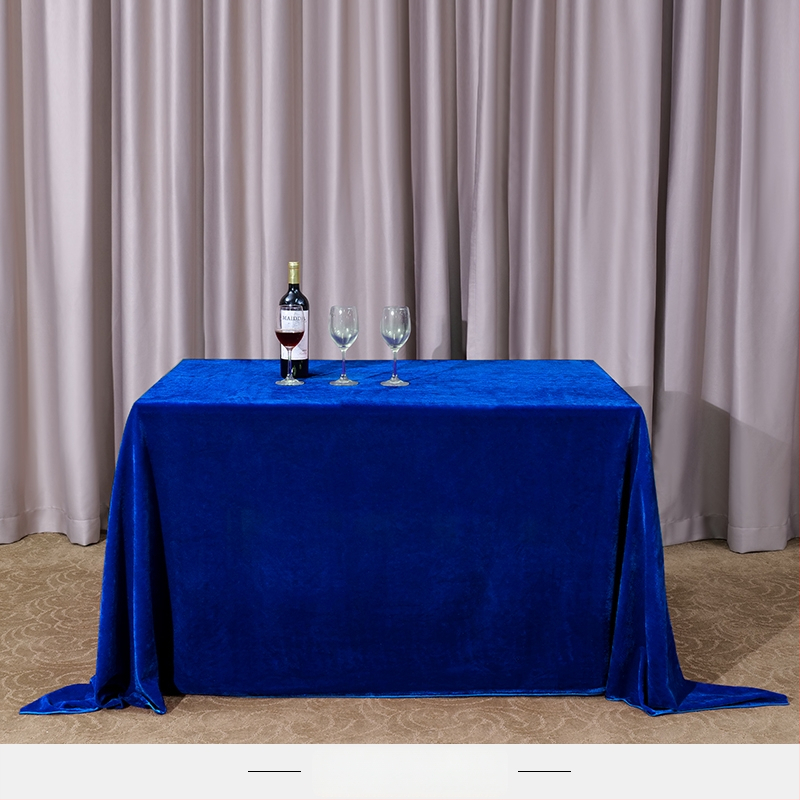 Staltiesė stalui iš veliūro, stačiakampė, konferencijoms ir biuro parodoms, viešbučio stilius