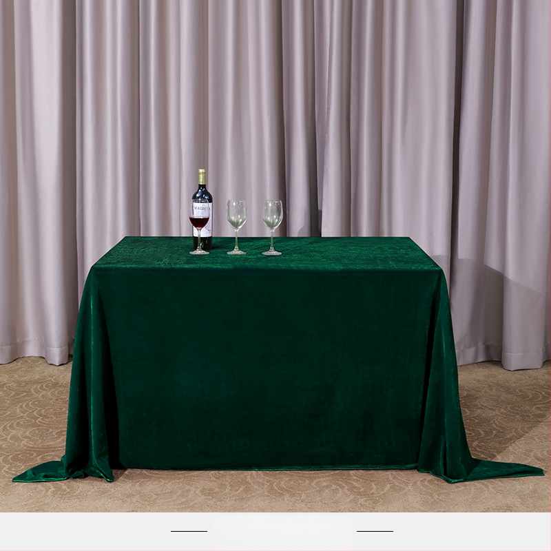 Staltiesė stalui iš veliūro, stačiakampė, konferencijoms ir biuro parodoms, viešbučio stilius