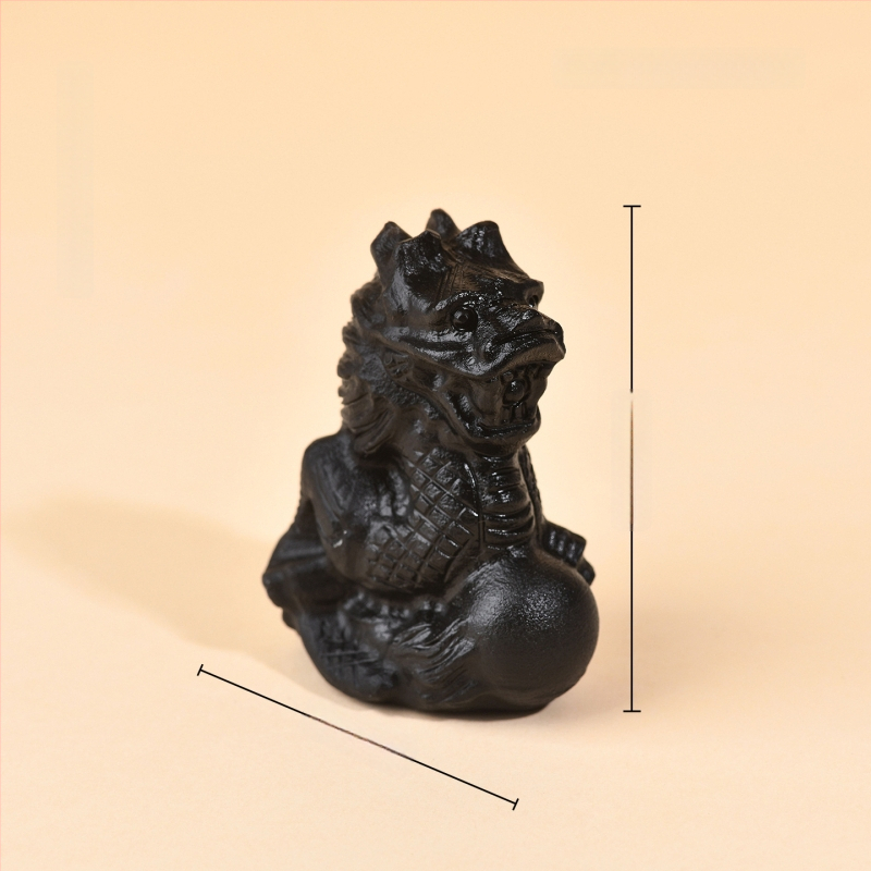 Obsidian Žiodiako Papuošalai - Rankomis Iškirpti Zodiako Figūrėlės Namams ir Biurui, Zodiako Metai