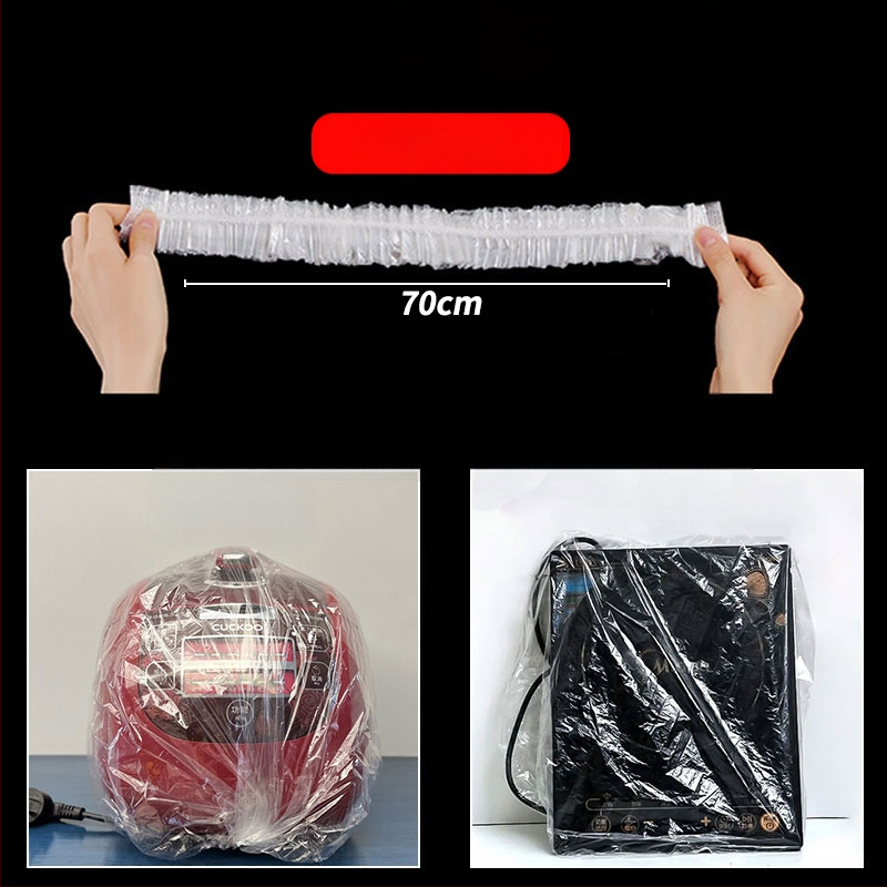 Vienreizējais putekļu aizsargs mājas ierīcēm, caurspīdīgs plastmasas vāciņš, piemērots rīsu vārājamai iekārtai, katlam un mikroviļņu krāsnij