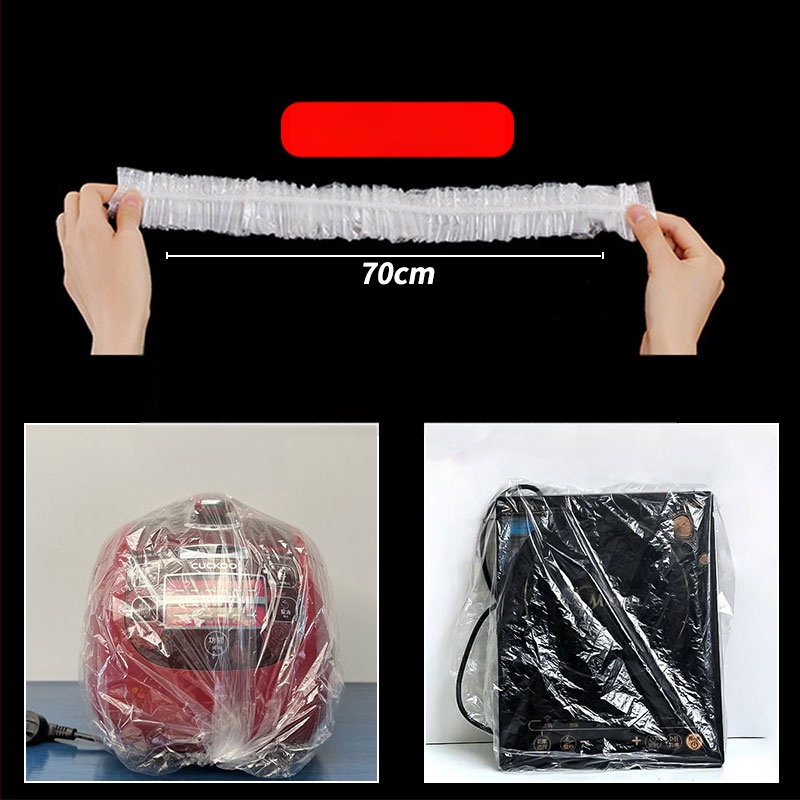 Vienreizējais putekļu aizsargs mājas ierīcēm, caurspīdīgs plastmasas vāciņš, piemērots rīsu vārājamai iekārtai, katlam un mikroviļņu krāsnij