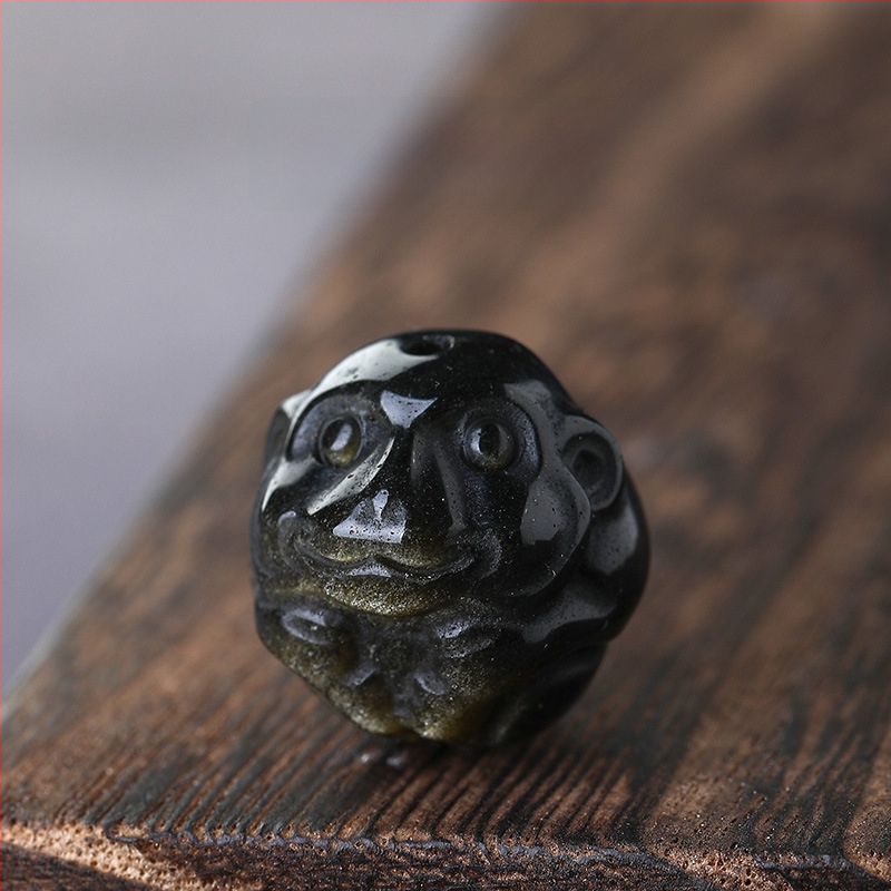 Zodiakide obsidiaanist käevõru helmestega DIY – vabad helmed, käsitöö, kõrgekvaliteediline vanaaegne stiil