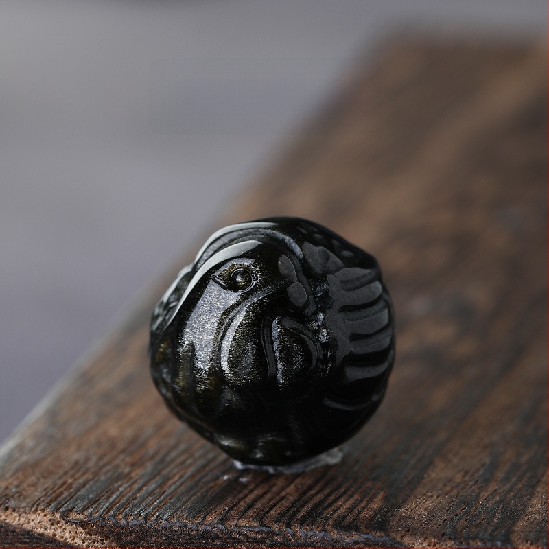 Zodiakide obsidiaanist käevõru helmestega DIY – vabad helmed, käsitöö, kõrgekvaliteediline vanaaegne stiil