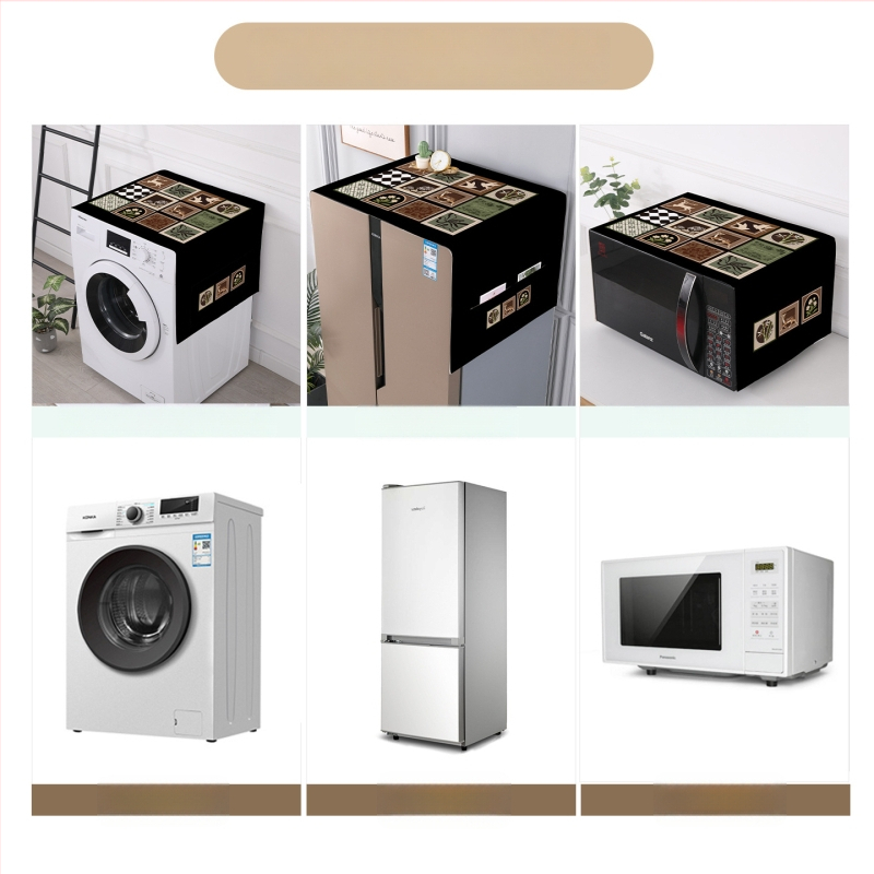 Viduslaiku stilā veidots ierīču pārsegs, poliestera šķiedra, piemērots ledusskapim un veļas mazgājamai, dzīvojamajam istabai un restorāniem