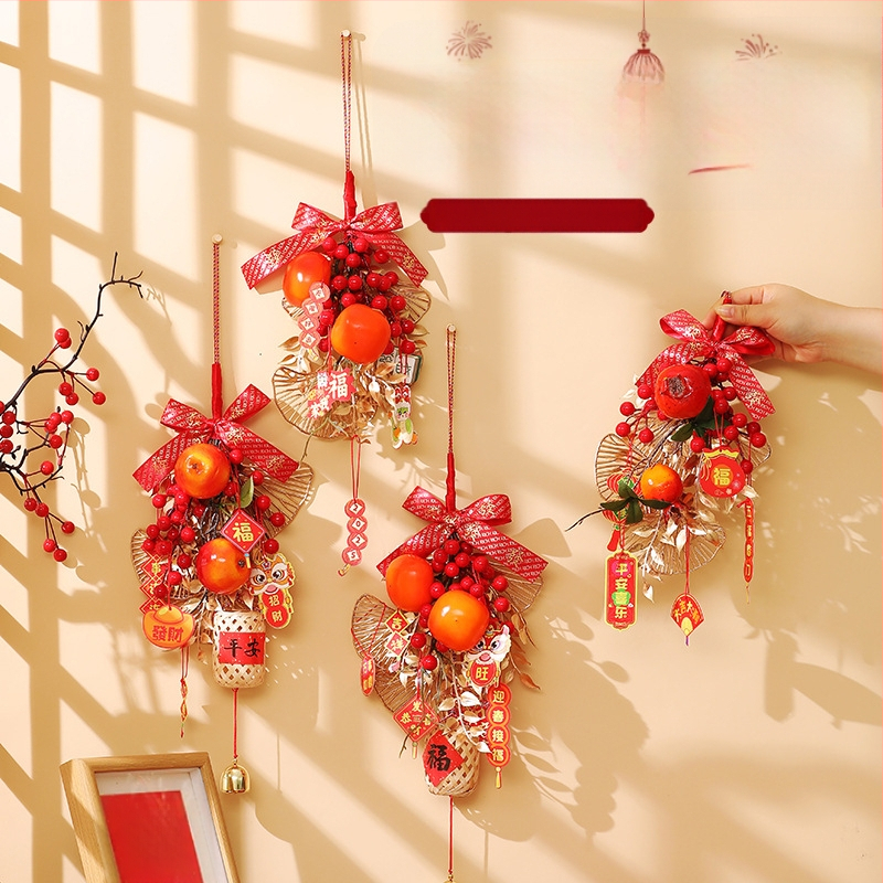 Ukselinke käepideme jaoks mõeldud langev dekoratsioon, millel on Fu sümbol ja Madude aasta, Kevadfestivalile; PP kotis pakendatud; materjal: Muu; bränd: Happy xiaoer