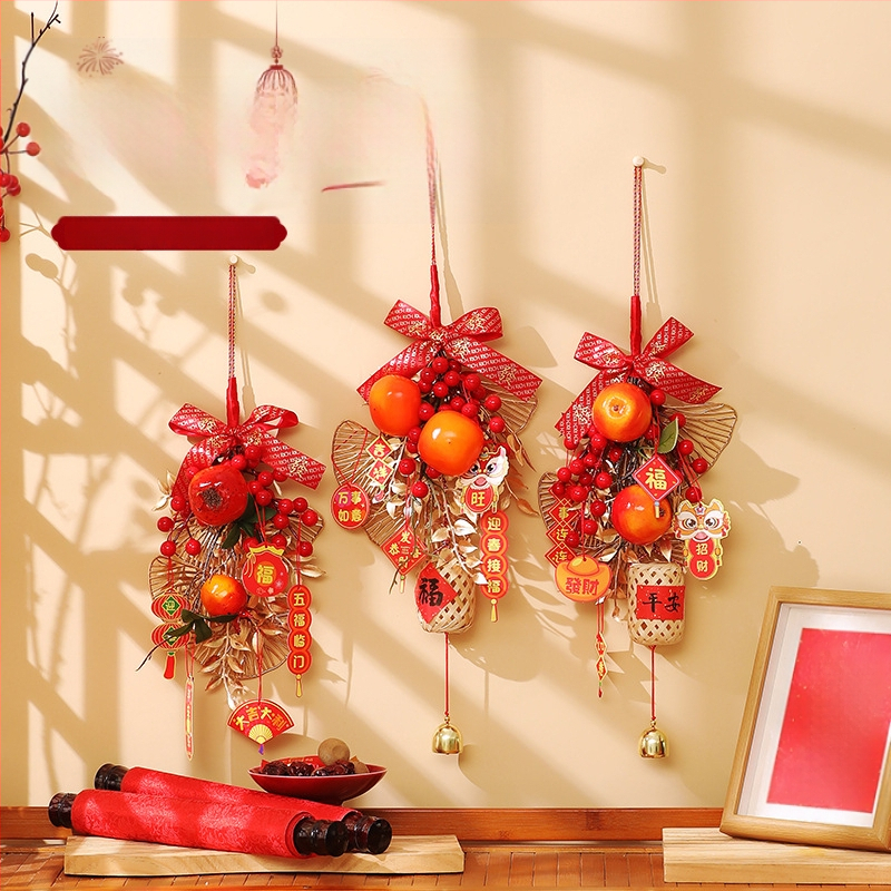 Ukselinke käepideme jaoks mõeldud langev dekoratsioon, millel on Fu sümbol ja Madude aasta, Kevadfestivalile; PP kotis pakendatud; materjal: Muu; bränd: Happy xiaoer